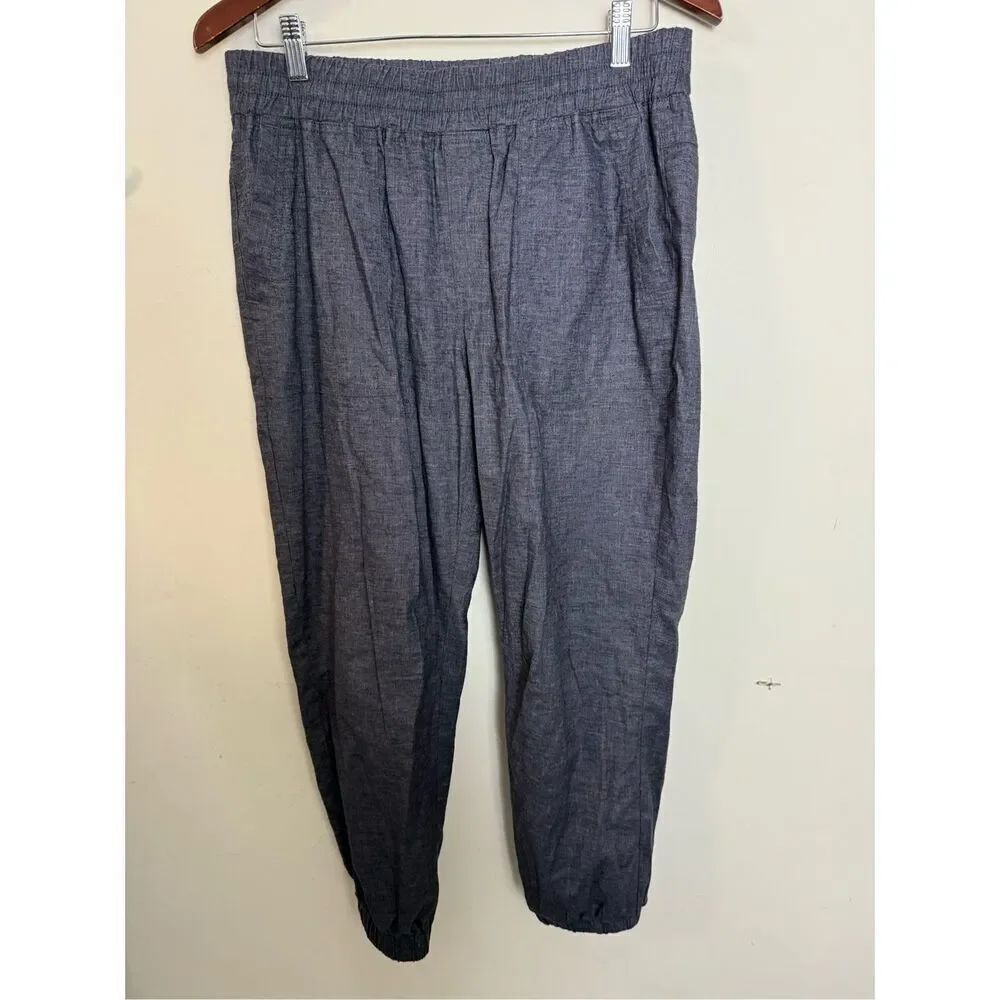 Prana Mantra Joggers inโSlate Grey Blue Hemp Blend Size Medium